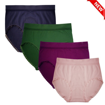 Seamless Full Brief with Lace Trim  #788